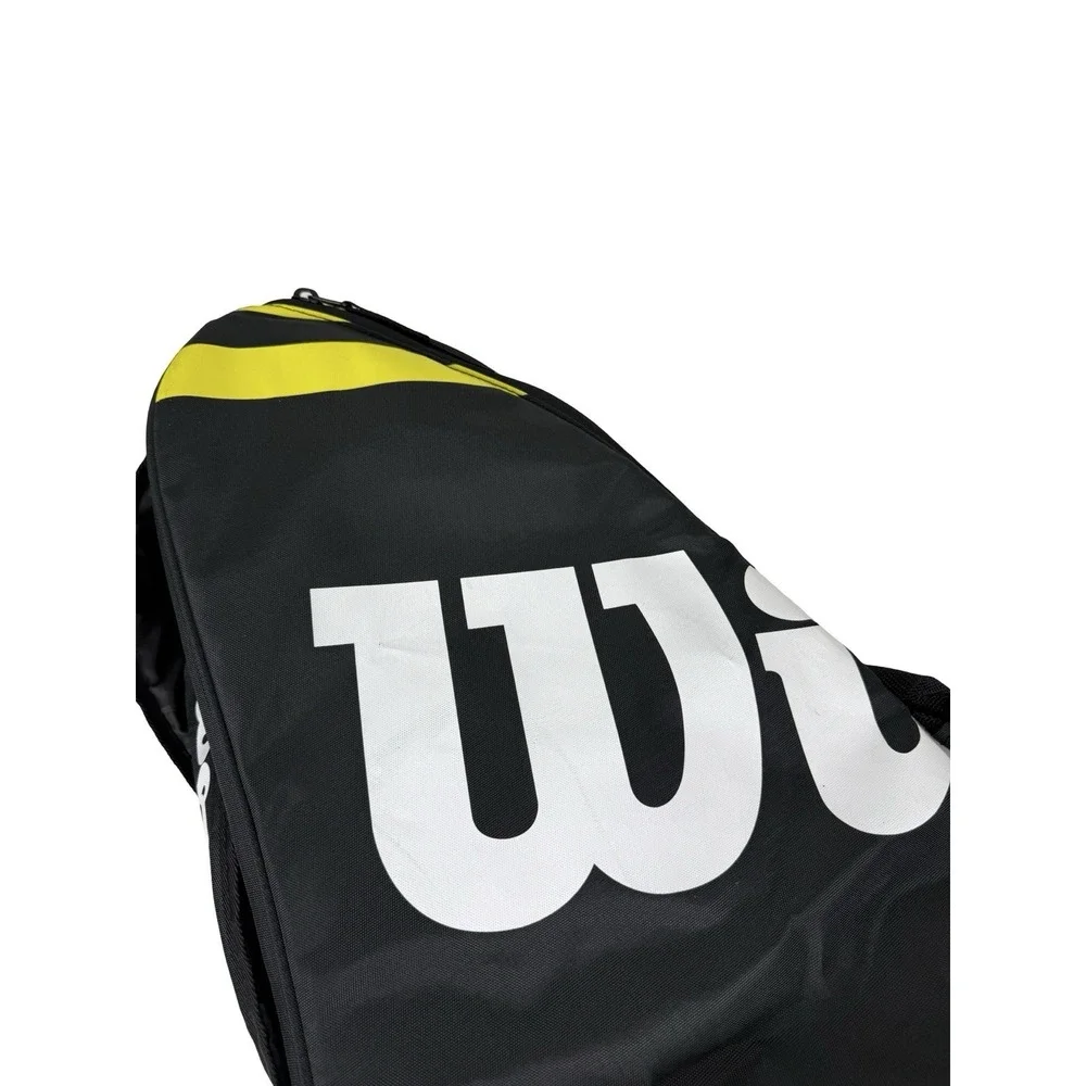 Wilson BLX Tour Super Six Pro Tour Tennis Bag Backpack Double Pockets Black